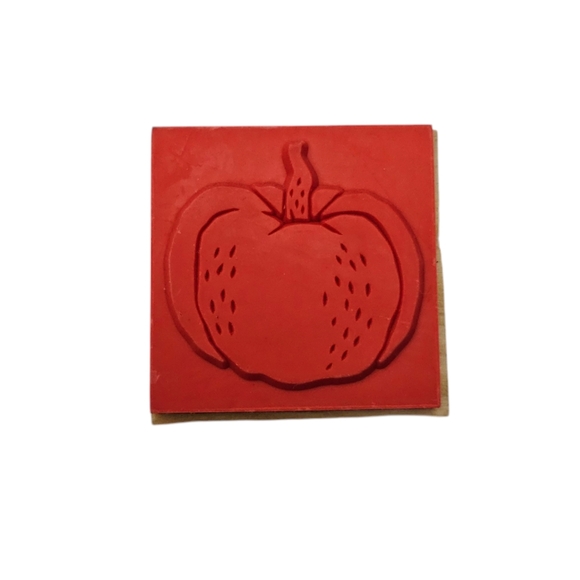 Pumpkin Rubber Stamp - Picture 2 of 3